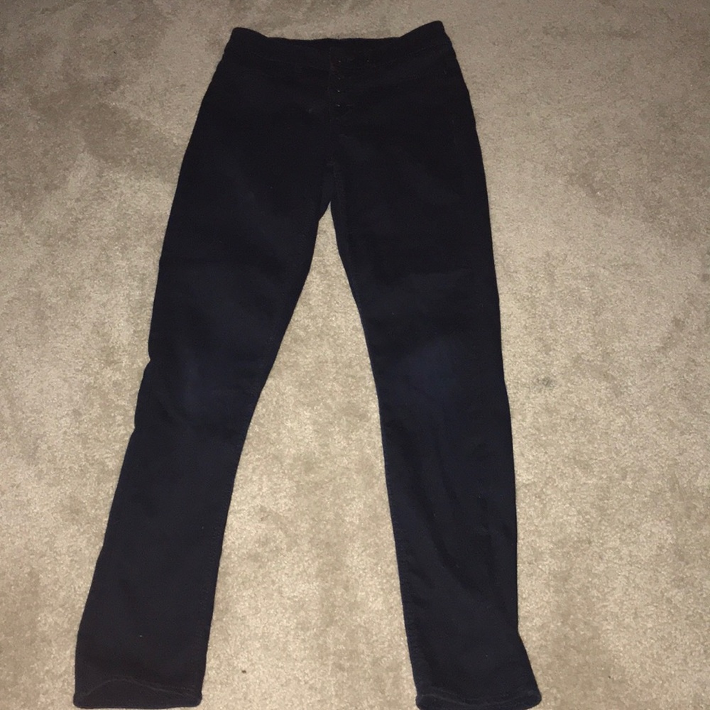 Navy Blue multiple button Jeans